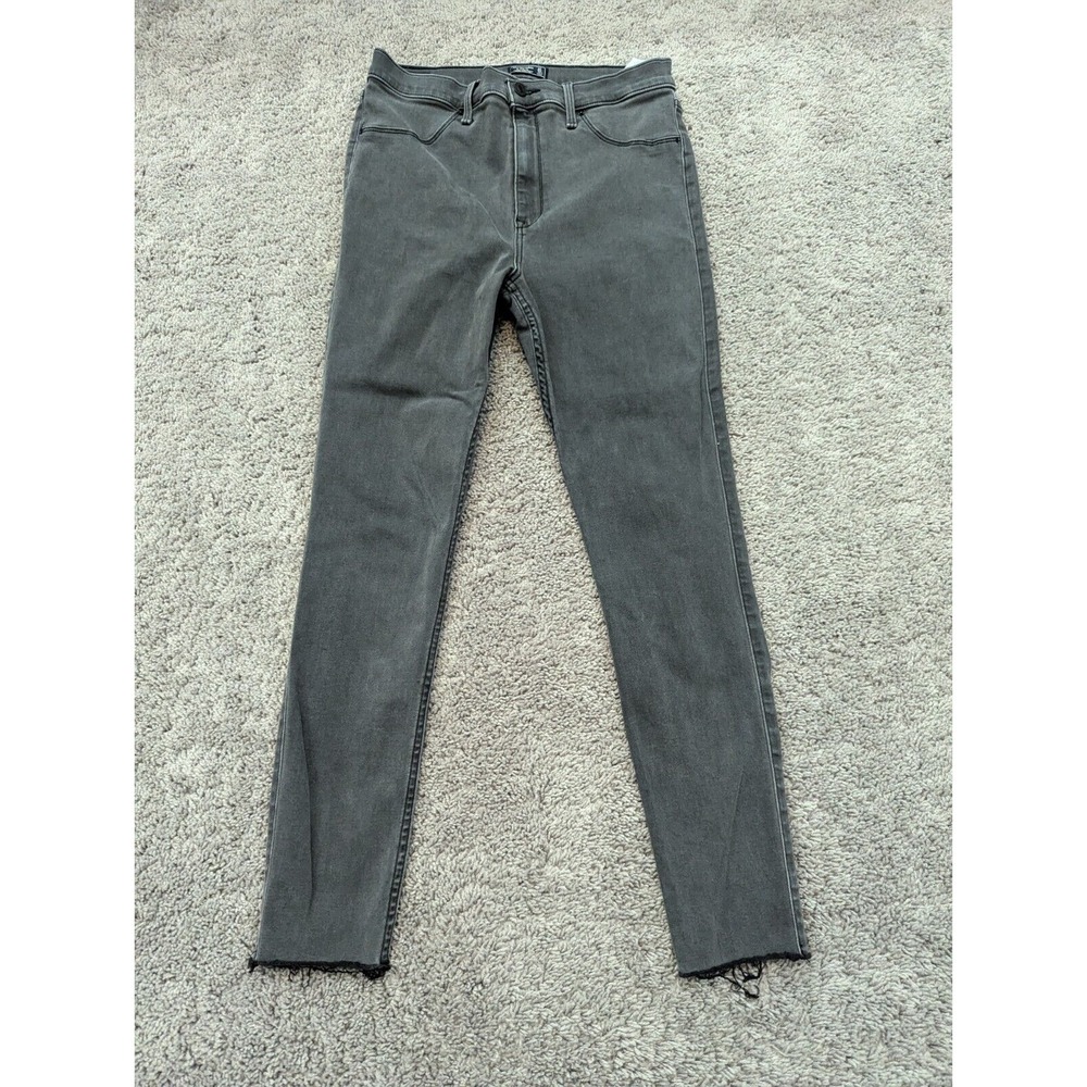 Abercrombie & Fitch Jeans Womens 31/12 Ultra High Rise Jean Legging Raw Hem‎